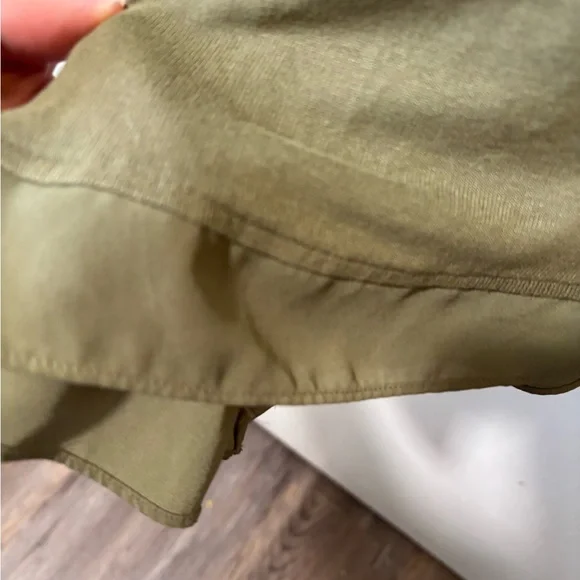 Deletta Anthropologie Green V-neck Long Sleeve Tunic Mini Dress Size XL - Picture 4 of 8